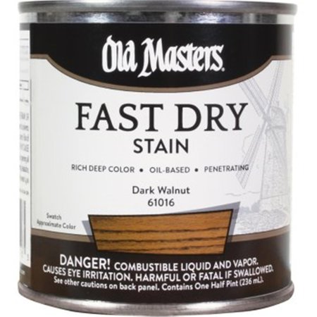 OLD MASTERS Old Masters 61016 0.5 Pint Dark Walnut Fast Dry Stain 61016